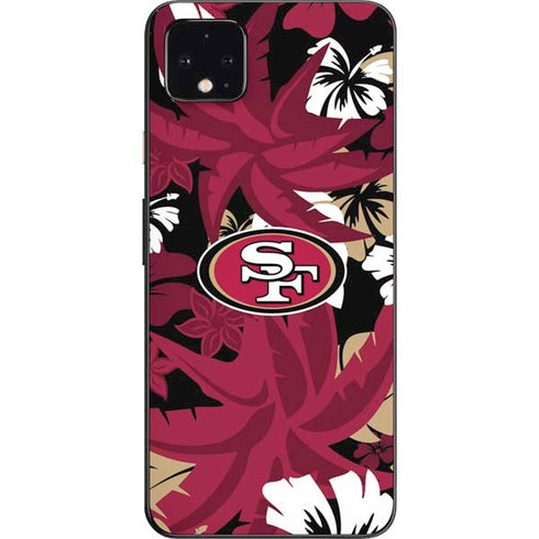 NFL San Francisco 49ers Tropical Print Google Pixel 4 XL Skin